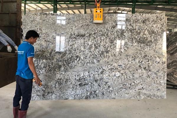  Đá trang trí ốp vách blue galaxy white